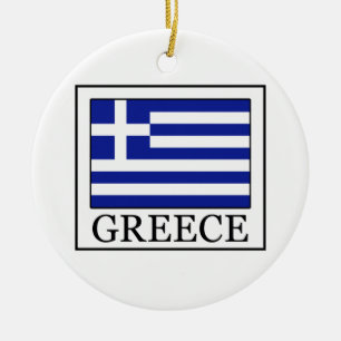 Greece Ceramic Tree Decoration