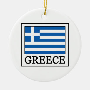 Greece Ceramic Tree Decoration