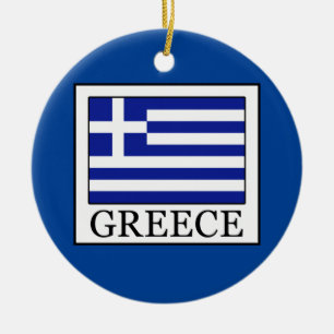 Greece Ceramic Tree Decoration