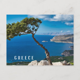 Greece Coastline - Monolithos Scenic Greece Postcard