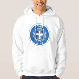 Greece Coat of Arms Circle Shape Hoodie