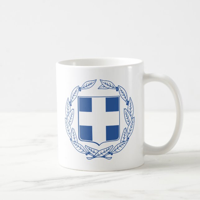 Greece Coat Of Arms Coffee Mug (Right)