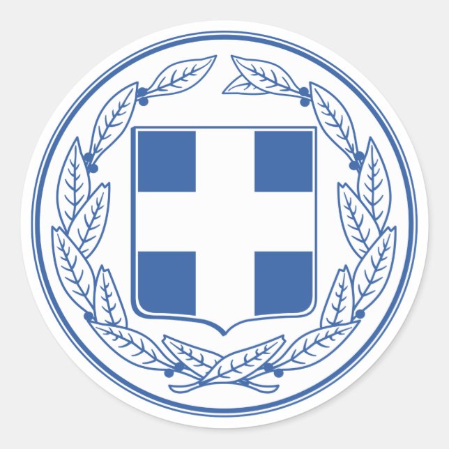 Greece Coat of Arms Sticker (Front)
