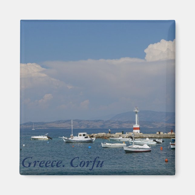 Greece, Corfu, Old Lighthouse, Magnet (Front)