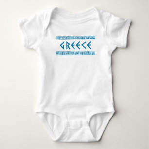 greece country nation text name symbol greek trave baby bodysuit