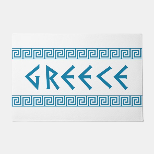 greece country nation text name symbol greek trave doormat (Front)