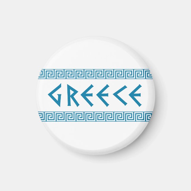 greece country nation text name symbol greek trave magnet (Front)