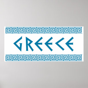 greece country nation text name symbol greek trave poster