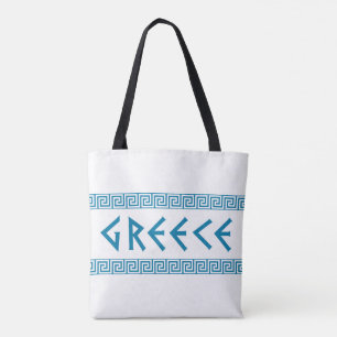 greece country nation text name symbol greek trave tote bag