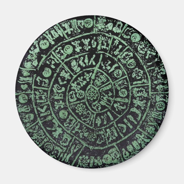 Greece Crete Phaistos ancient disc history code Mi Magnet (Front)