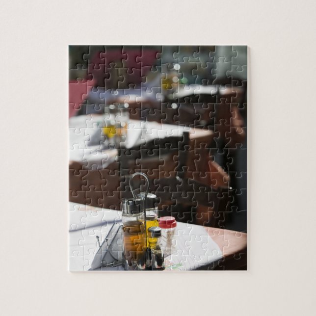 GREECE, CRETE, Rethymno Province, Rethymno: Old Jigsaw Puzzle (Vertical)