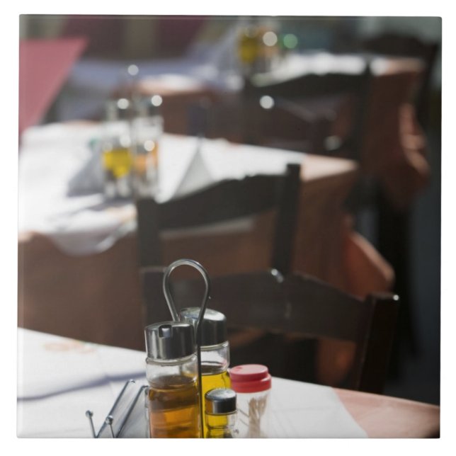 GREECE, CRETE, Rethymno Province, Rethymno: Old Tile (Front)