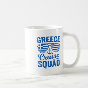 Greece Cruise Squad 2025 Mediterranean Greek Famil Coffee Mug