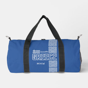 Greece custom monogram duffle bag