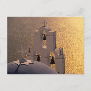 Greece, Cyclades Islands, Santorini, Thira, Postcard