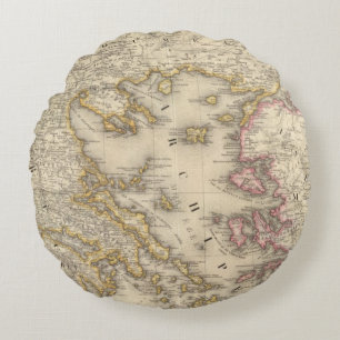 Greece Europe 27 Round Cushion