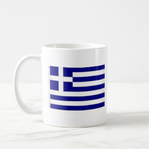 Greece Flag and Name of Anthem Coffee Mug