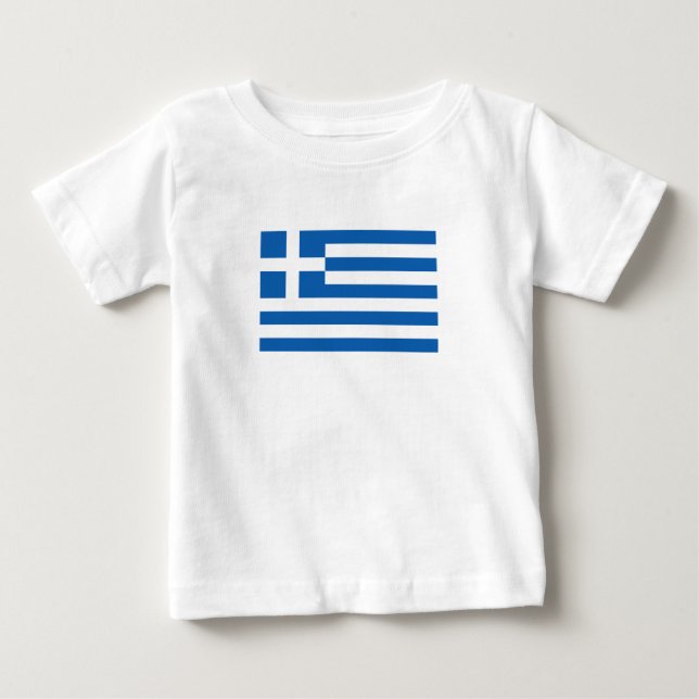 Greece Flag Baby T-Shirt (Front)