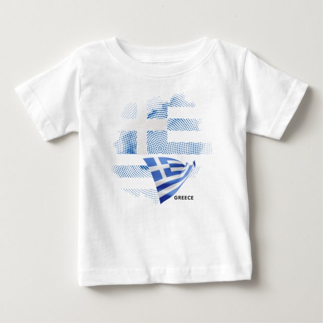 Greece flag baby T-Shirt (Front)