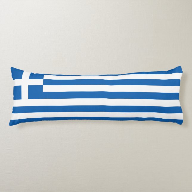 Greece Flag Body Cushion (Front)