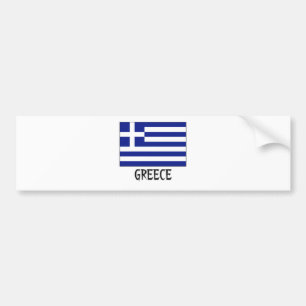 Greece Flag Bumper Sticker