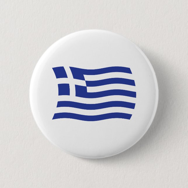 Greece Flag Button (Front)