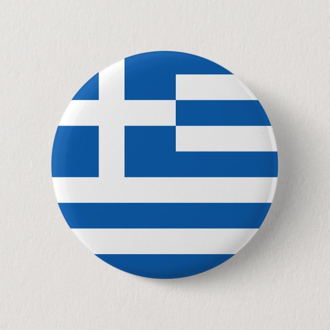 Greece Flag Button (Front)