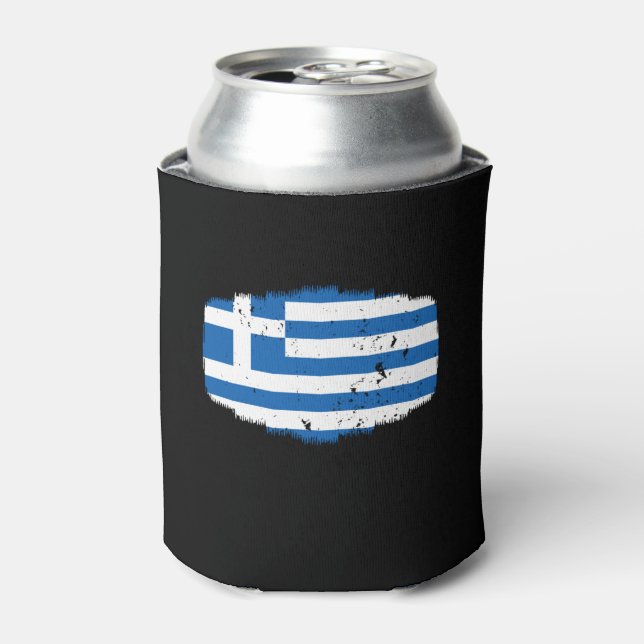 Greece Flag Can Cooler (Can Front)