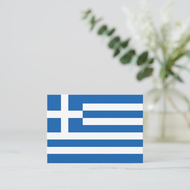 Greece flag card (Standing Front)