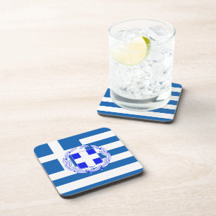 Greece flag coaster