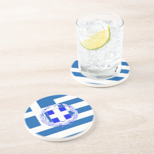 Greece flag coaster