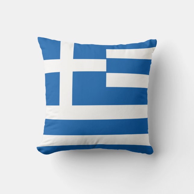 Greece Flag Cushion (Front)
