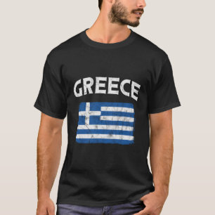 Greece Flag Distressed Greek Flag T-Shirt