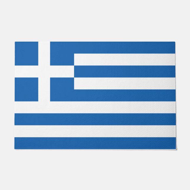 Greece flag  doormat (Front)