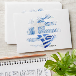 Greece flag envelope
