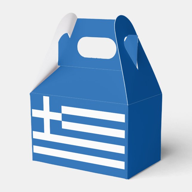 Greece flag  favour box (Front Side)
