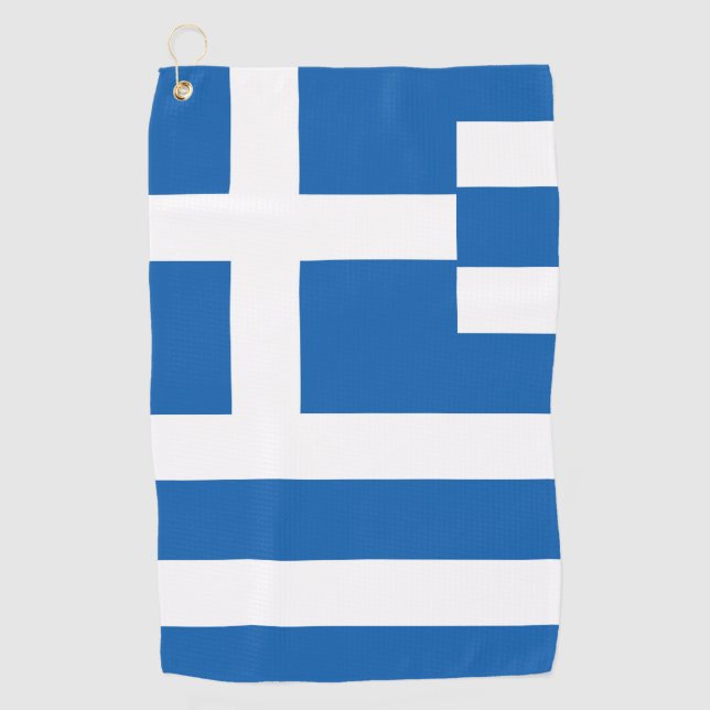 Greece Flag Golf Towel (Front)
