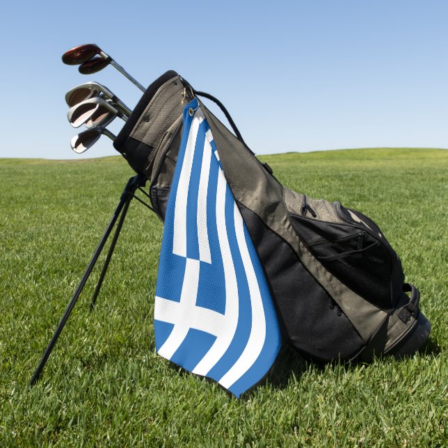 Greece flag golf towel (Green)