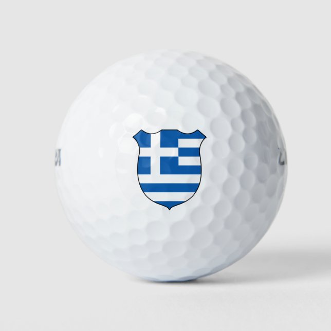 Greece Flag Grand Patriotic Golf Balls (Front)