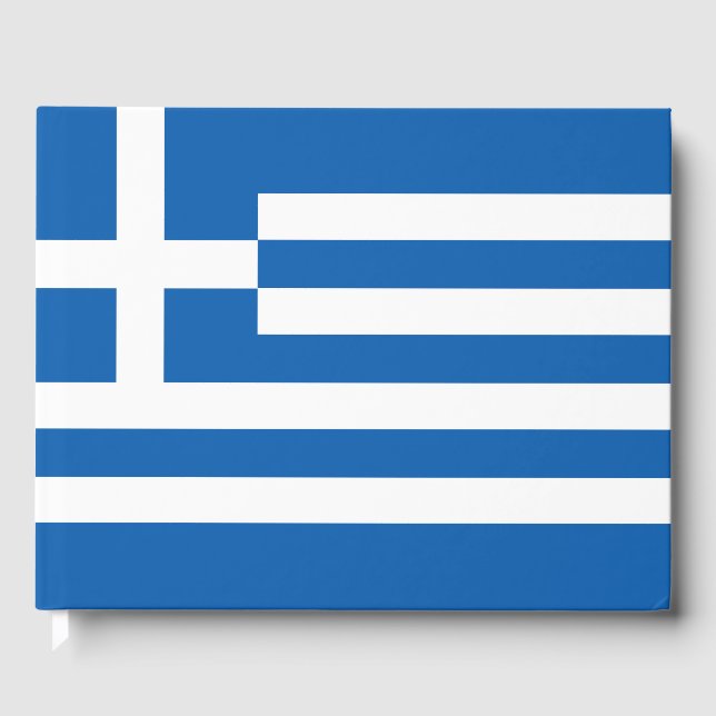 Greece flag guest book (Front)