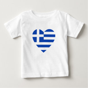 Greece Flag Heart T-Shirt