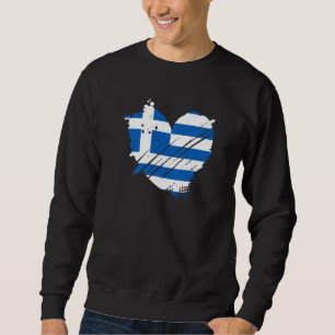Greece Flag I love Greece It is in my DNA  for Gre Sweatshirt