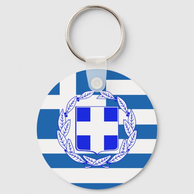 Greece flag key ring (Front)