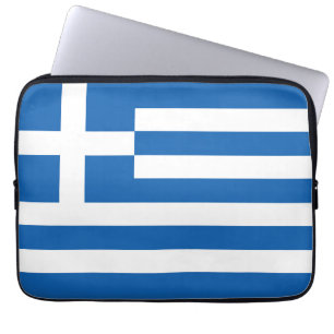Greece flag laptop sleeve