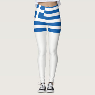 Greece flag leggings