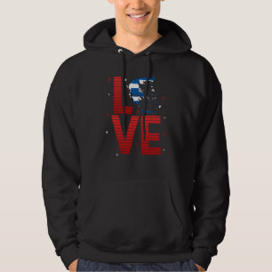 Greece Flag Love Patriotic Greek Pride Travel Hoodie