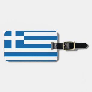 Greece Flag Luggage Tag