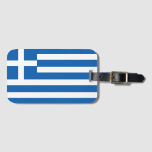 Greece Flag Luggage Tag