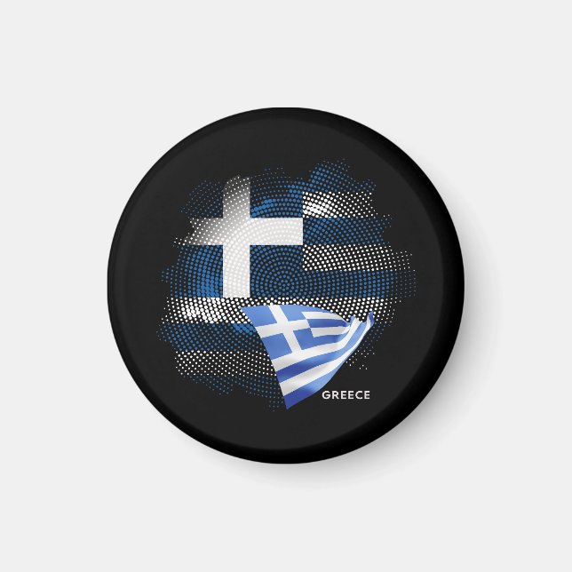 Greece flag magnet (Front)
