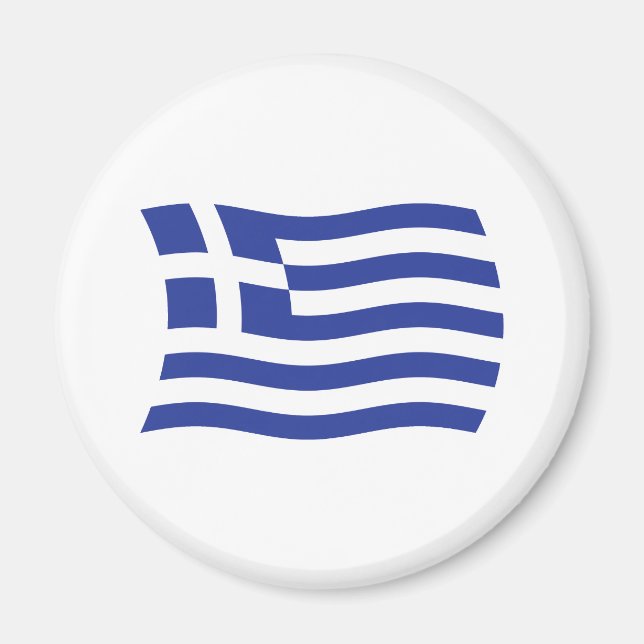 Greece Flag Magnet (Front)